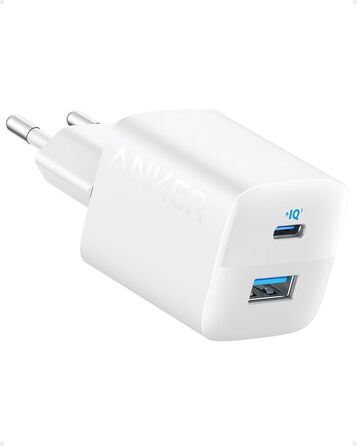 Зарядний пристрій Anker USB-C, 33W, 2 порти USB-C, для iPhone 17/Pro/Pro Max/iPhone Air/16/15, Pixel, Galaxy, iPad/iPad mini
