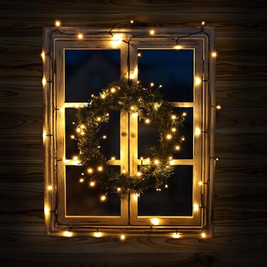 Льоново-гірлянда Joomer на Різдво, 20 метрів, 200 LED, для вулиці, на батарейках, з таймером, 8 режимів, для ялинки, балкона, кімнати, вечірки, весілля, фестивалю, тепле біле світло, вологостійка прикраса