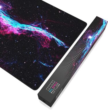Ігровий килимок для миші Titanwolf XXL 1200x600мм з принтом Veil Nebula — великий килимок на весь стіл для миші та клавіатури