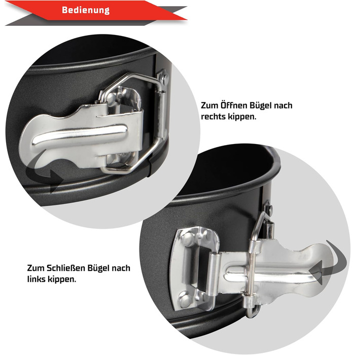 Форма для випічки Wenco Premium Mini-Springform, кругла, Ø 18 см, з антипригарним покриттям, з вуглецевої сталі, м'ятно-зелена (Версія 2022)