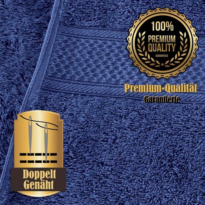 Набір рушників LEBENGOOD 10 предметів, 100% бавовна, сертифікат Oeko-TEX, м'які та гігроскопічні для ванної кімнати та гостей, колір Azulon (2 банні, 2 для рук, 4 рукавички)