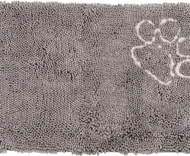 Килимок для собак Dehner Snuggy, 76 x 53 см, поліестер, сірий