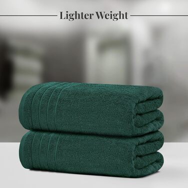Набір рушників Tens Towels з 100% бавовни, 8 предметів (2 великі банні, 2 для рук, 4 маленькі), гігієнічні та гігроскопічні, колір: мисливський зелений