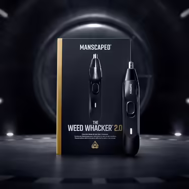 MANSCAPED® Weed Whacker® 2.0 Electric Ear and Nose Hair Trimmer – Performance: 7000 RPM, Battery: 45 min. runtime, Wet/Dry Use, Easy Cleaning, Upgraded Stainless Steel Replacement Blades
