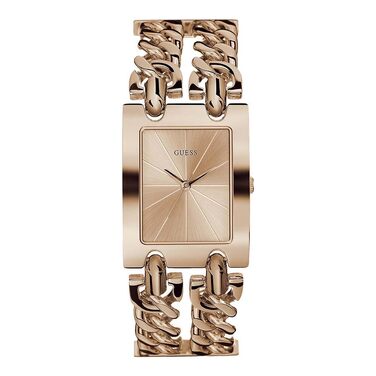 Жіночий аналоговий годинник Guess Heavy Metal зі сталевим браслетом (Rose Gold)