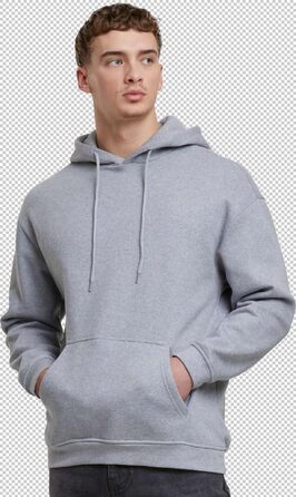 Спортивний худі Urban Classic Basic Oversized чорного кольору, розмір S (Heathergrey)