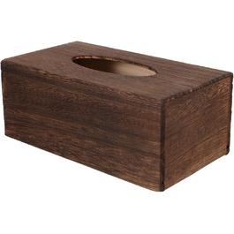 Cabilock 1 Piece Tissue Box Facial Tissue Box Wood Cosmetic Tissues Box Paper Towel Box Tissue Box Dispenser for Office Kitchen Living Room Bedroom Desk