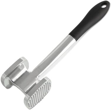 Тістоміс Fackelmann з м'якими ручками – молоток для м'яса з чорної сталі 28 см