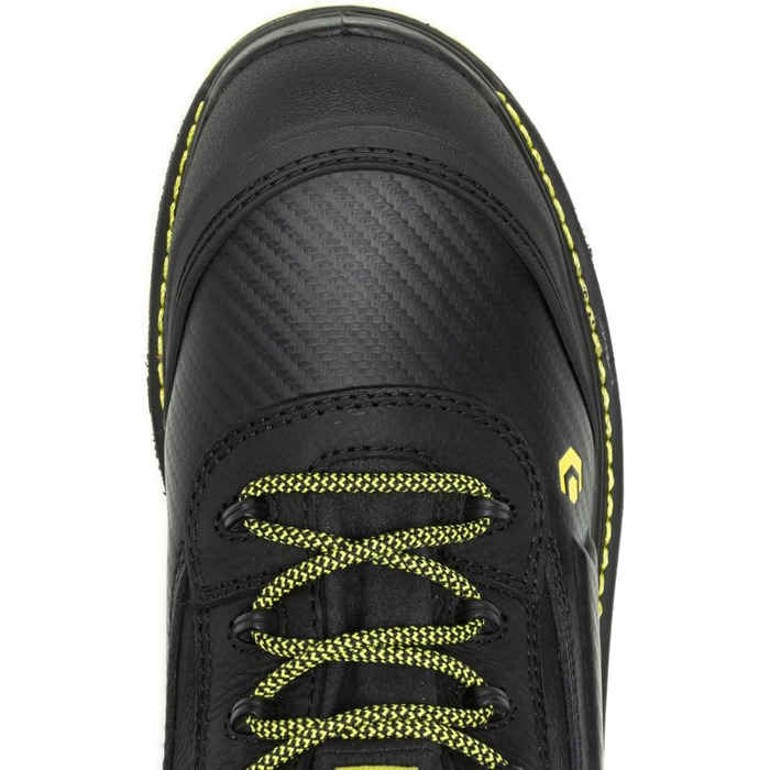 Черевики робочі чоловічі Wolverine Overpass 6' Mid Composite Toe Waterproof, 11, Чорний/Лайм