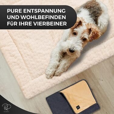 М'яка ковдра для собак Pawz | 2 шт. | 100x70 см | Стильна, міцна, для переноски, подорожей | Підходить для собак та котів