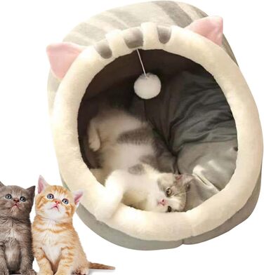 Кіт Хаус Індор - М'яке ліжко-печера для котів, тепле гніздечко, затишний дім для кота