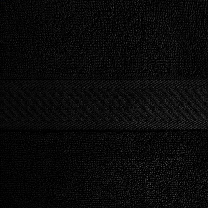 Utopia Towels - 6-Pack medium-sized bath towels made of 100% cotton with hanging loops, 60x120 cm shower towels, soft and absorbent towels (Black)