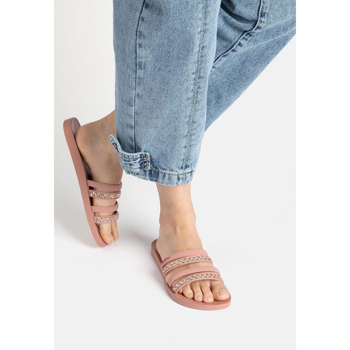 Сандалі жіночі Ipanema Chic Slide Pink Tile Brown 38 EU – Шльопанці для пляжу та басейну