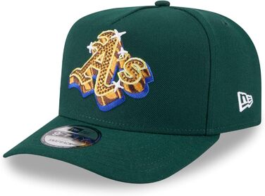 Кепка New Era 9Fifty MLB NBA NFL з регульованим розміром, бейсболка Snapback з логотипом команди, прямий козирок (Oakland Athletics #38680)
