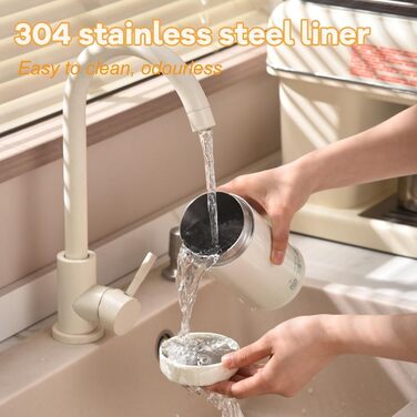 Електричний чайник Schwanenhals 1.0L, ретро-дизайн, нержавіюча сталь, 1000W, автоматичне відключення, захист від перегріву, BPA-free, колір кремовий