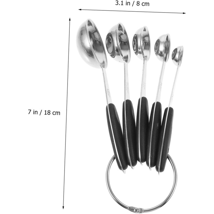 Cabilock 1 Set Stainless Steel Measuring Spoons Coffee Cups with Lid Teaspoons Pantry Cup Measuring Dry Measuring Cups Measuring Table Measuring Cups Utensil Gadgets Silica Gel