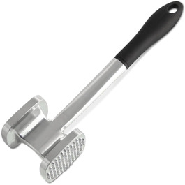 Тістоміс Fackelmann з м'якими ручками – молоток для м'яса з чорної сталі 28 см