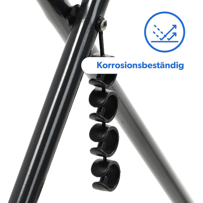 Сушарка для білизни KADAX з крилами, 18/23м, сталева, складна (біла/чорна)