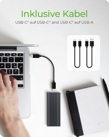 Зовнішній корпус для M.2 PCIe SSD ICY BOX IB-1817M-C31, USB 3.1 Type-C, алюміній, RGB підсвічування, чорний