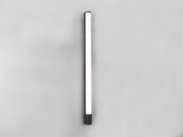 Trio Leuchten LED Bathroom Wall Light Piera 284074206, colored plastic, includes 8 Watt LED, switch, socket, (Matte Black, Width 119cm)