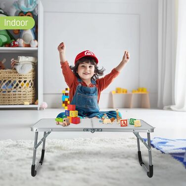 Складаний столик - білий: багатофункціональний, для дому, відпочинку, кемпінгу