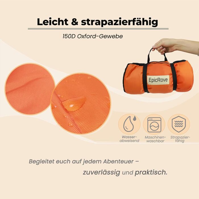 Водонепроникний килимок для собак RovePad Base 110x68 см – неслизький, миючий, стійкий до подряпин, для великих собак та котів, для подорожей та кемпінгу