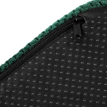 Сходинка для собак та котів, 30 см, 3 сходинки, плюшевий покрив, зелений колір