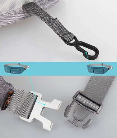 WATERFLY Поясна сумка на пояс для жінок та чоловіків: стильна сумка через плече для спорту, бігу, дресирування собак, подорожей (Peacock Blue)