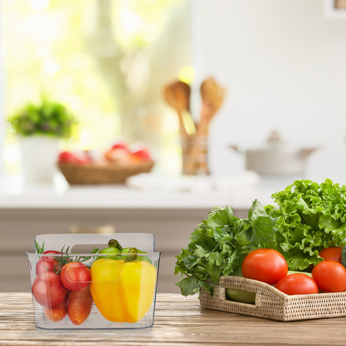 Relaxdays Refrigerator Organizer with Handles