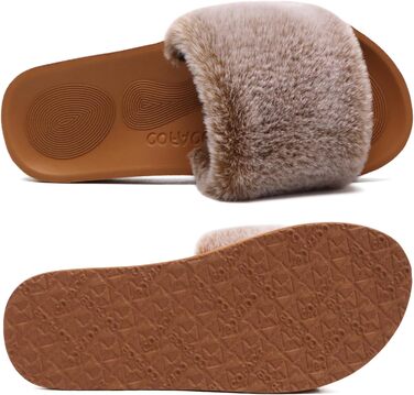 Тапочки халатні жіночі COFACE з м'якою підкладкою, халатні шльопанці, домашні тапочки, шльопанці для дому, теплий варіант на літо та зиму, рожеві (43 EU, Khaki)