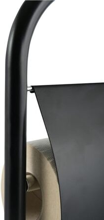 Набір для унітазу MSV Bad Serie Abby з висувним контейнером для щітки, чорний