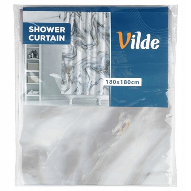 Штора для душу вінілова Vilde 180 x 180 см