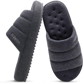 Чоловічі тапочки KuaiLu: стильні, з м'якою устілкою з піною пам'яті, для дому та вулиці, сірі, 46 EU