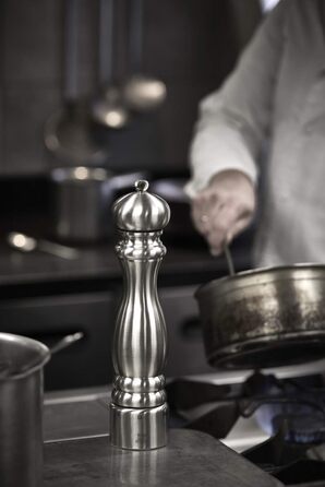 Млинок для перцю PEUGEOT Paris Chef 30 см, нержавіюча сталь, регулювання помелу u'Select, сріблястий