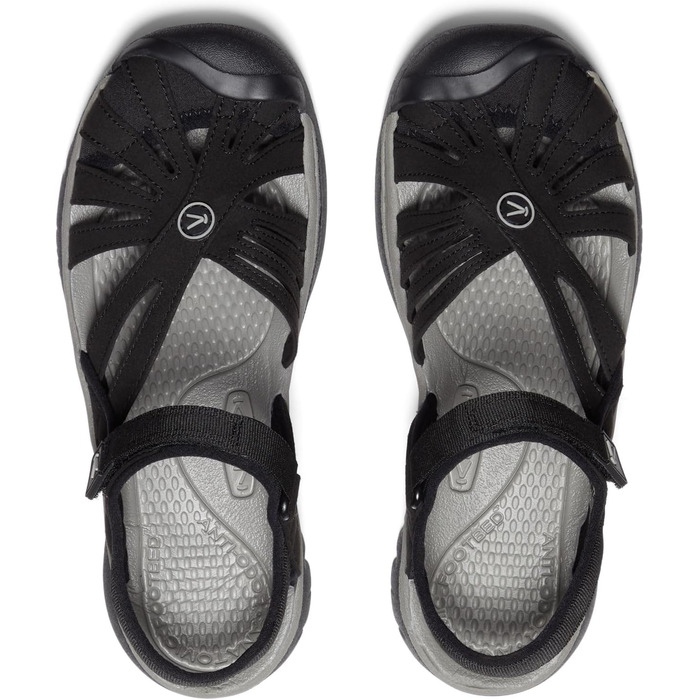 KEEN Rose Сандалі жіночі чорно-сірі, розмір 39 EU, закритий носок, повсякденні