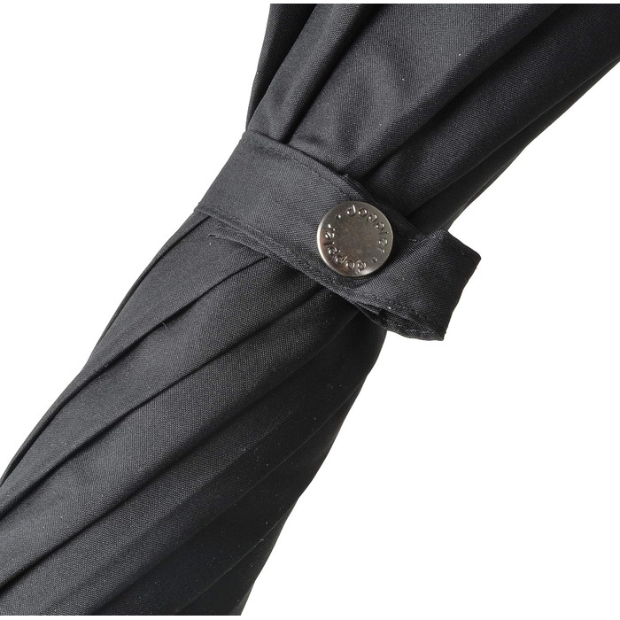 Doppler Parasol Carbon Steel Long Automatic Black – Large Canopy – Robust Frame