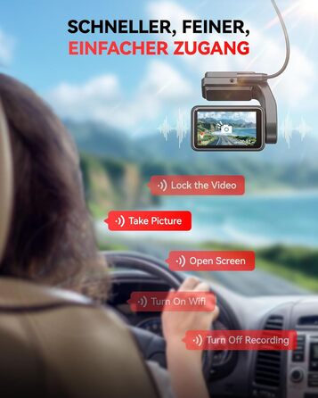 Відеореєстратор REDTIGER F4 4K для авто з Wi-Fi, нічною зйомкою та паркуванням, 32GB карта в комплекті