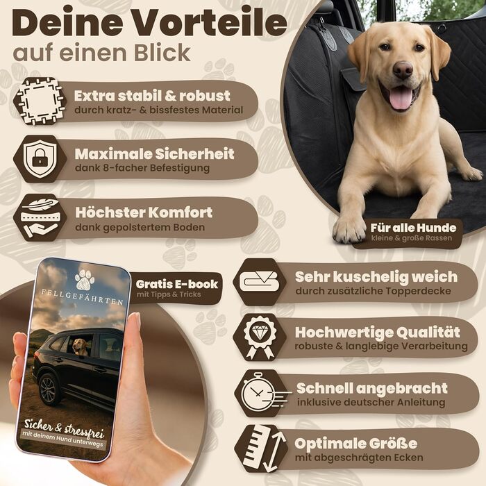 Захист для заднього сидіння авто для собак | М'яка та якісна захисна накидка на заднє сидіння автомобіля | Захист заднього сидіння від собаки