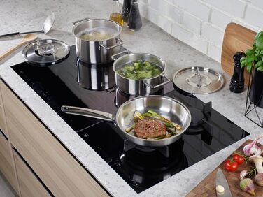 Сковорода Fissler Pure Collection Edelstahl Ø28 см, нержавіюча сталь, з внутрішньою мірною шкалою, виготовлено в Німеччині, для індукційних плит