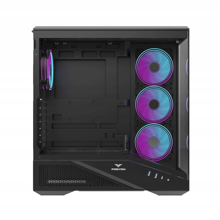 Корпус Preyon Nest Seaview ARGB Midi Tower, чорний