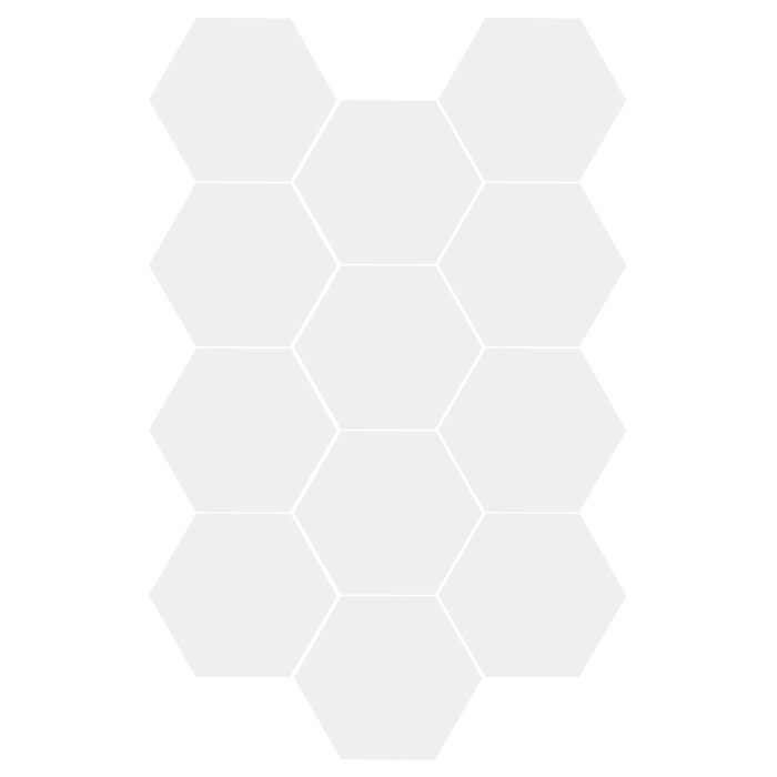 Акустичні гексагональні панелі MENAYODA, самоклеючі звукопоглинаючі шестикутні плити для стін, стелі та дверей (білі, 12 шт)