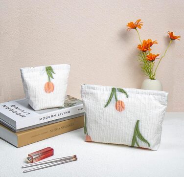 Косметичка для макіяжу 2 шт. Органайзер для косметики для дівчат та жінок. Ідеально для подорожей та як подарунок (A-tulpe)