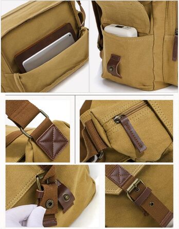 Сумка для фотоапарата DSLR Canvas Messenger BG507 (Хакі) 34x13x27 см