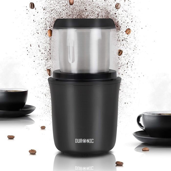 Електрична кавомолка Duronic CG250, 250 Вт, 75 г, для кавових зерен, спецій, трав, горіхів і зернових