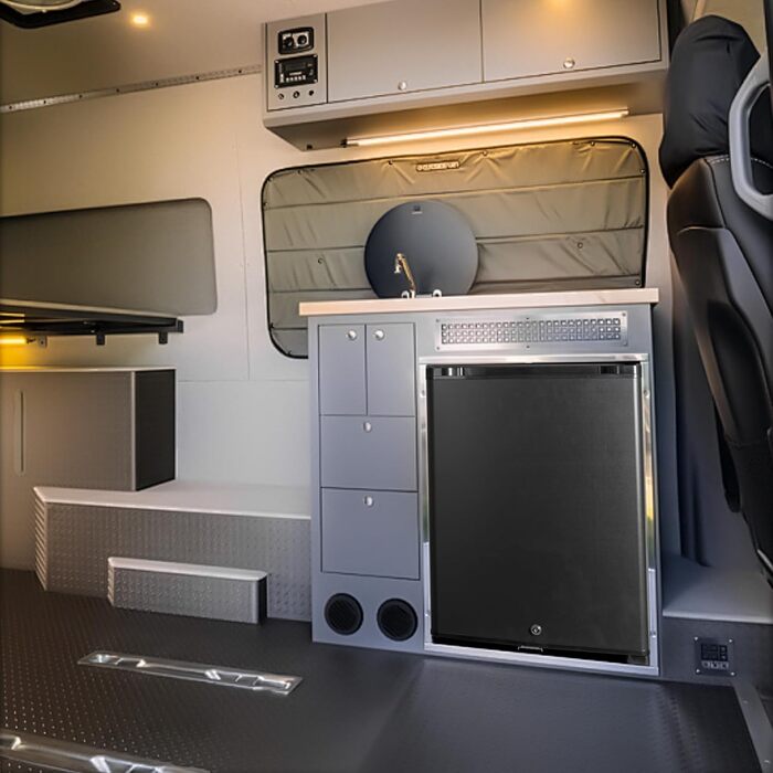 Міні-холодильник SMETA 48L з морозильною камерою, 230V. Тихий настільний холодильник для офісу, кемпінгу, спальні та готелю. Регульована температура 0-10°C, 39dB.