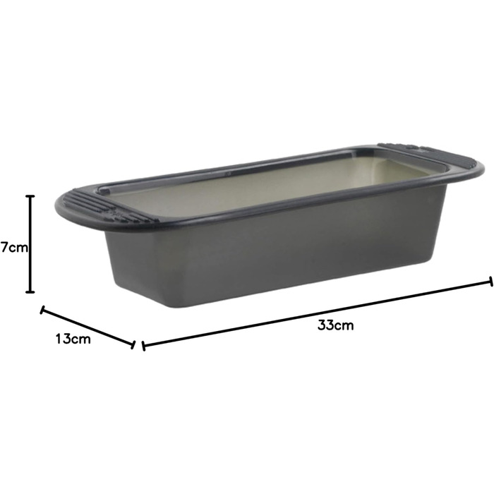 Mastrad Loaf Pan - Premium Silicone Bread Loaf Pan for Baking - Non-stick coated, temperature resistant and dishwasher safe