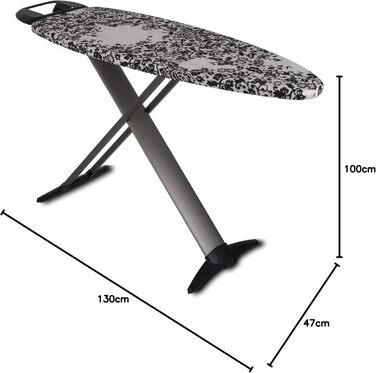 Складане прасувальне щитове поле 130x47 см TIFFANY