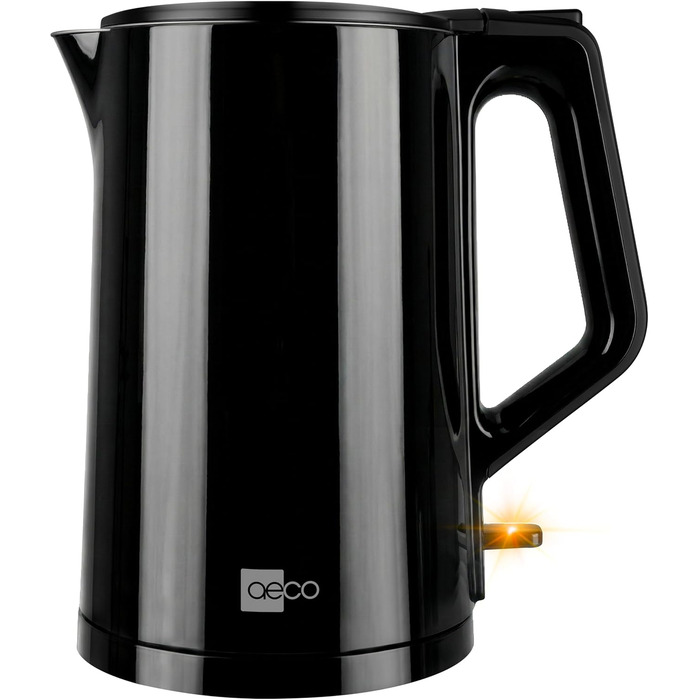 Електричний чайник Aeco AQA NEO з нержавіючої сталі, 1.7 л, 2150 Вт, без BPA, фільтр від накипу, бездротовий, CoolTouch, шампань сріблястий