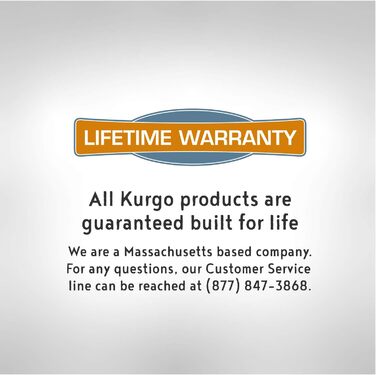 Фляга для собак Kurgo RSG, знімний чохол, сумісна з MOLLE, кріплення для службового нашийника, блакитна, універсальний розмір (сумка на сидіння, чорна)