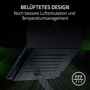 Підставка для ноутбука Razer Adjustable - Регульована, для екранів до 18 дюймів, алюміній, вентиляція, білий/чорний